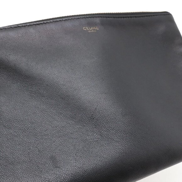 CELINE Black Leather Shoulder Bag - Picture 5 of 8